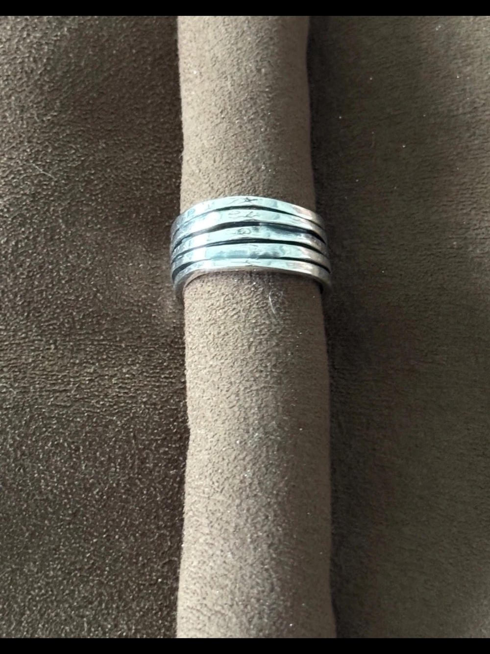 James Avery Polished Silver Multi-Row Stack Ring